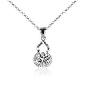 Ladies moissanite necklace