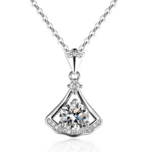 Ladies moissanite necklace