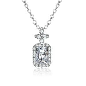 Ladies moissanite necklace