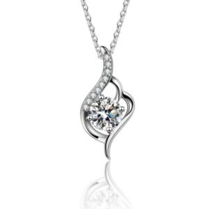 Ladies moissanite necklace