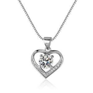 Ladies moissanite necklace