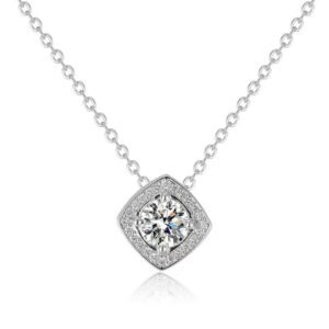 Ladies moissanite necklace
