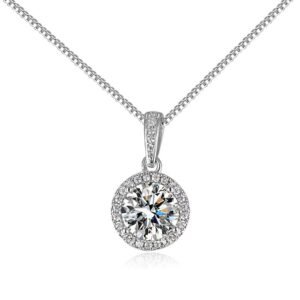 Ladies moissanite necklace