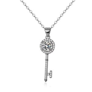 Ladies moissanite necklace