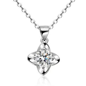 Ladies moissanite necklace