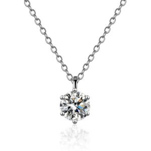 Ladies moissanite necklace