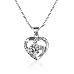 Ladies moissanite necklace