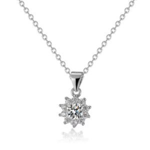 Ladies moissanite necklace