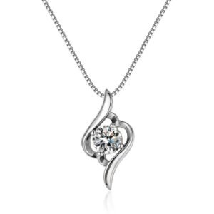 Ladies moissanite necklace