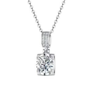 Ladies moissanite necklace