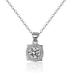 Ladies moissanite necklace
