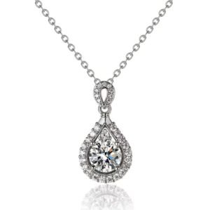 Ladies moissanite necklace