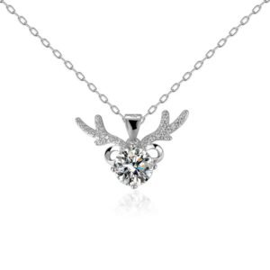 Ladies moissanite necklace