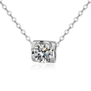 Ladies moissanite necklace