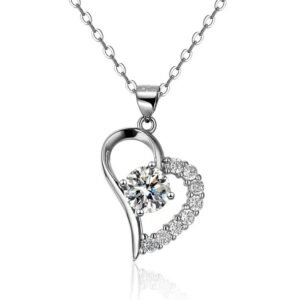 Ladies moissanite necklace