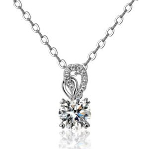 Ladies moissanite necklace