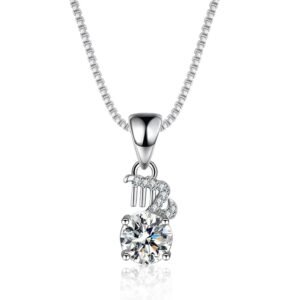Ladies moissanite necklace
