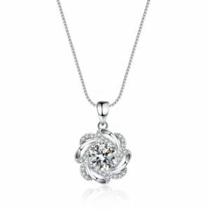 Ladies moissanite necklace