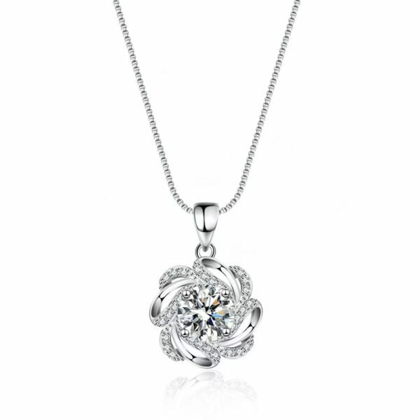 Ladies moissanite necklace