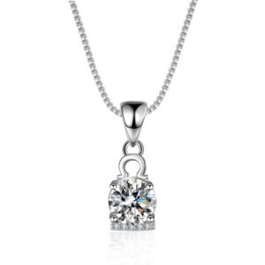 Ladies moissanite necklace