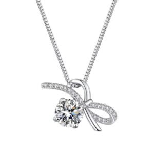 Ladies moissanite necklace