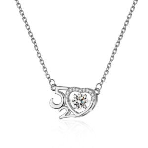 Ladies moissanite necklace