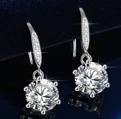 Ladies moissanite Earrings