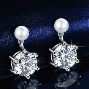Ladies moissanite Earrings